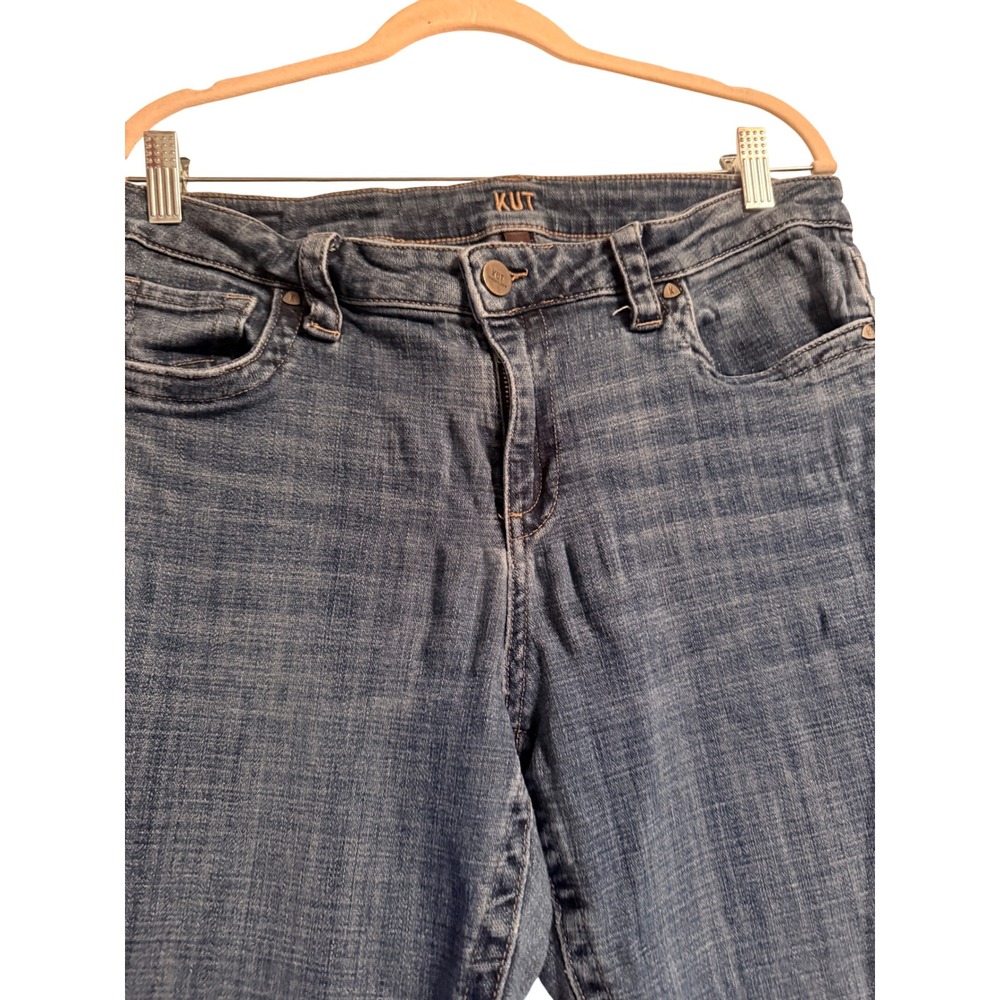 KUT from the Kloth Women Medium Wash Straight Leg Stretch Denim Jeans RN 58539 - Picture 7 of 9